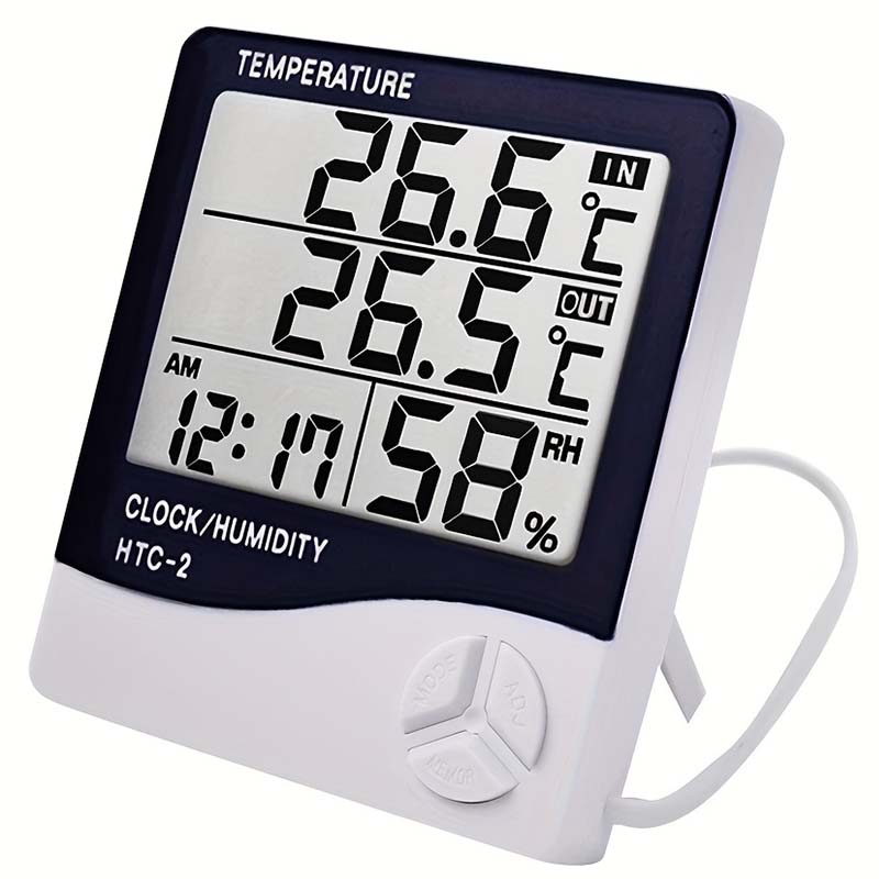 LCD Digital Thermometer Hygrom - Home Automation Industry 评论和价格