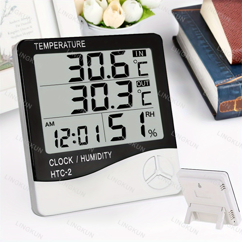 LCD Digital Thermometer Hygrom - Home Automation Industry 评论和价格