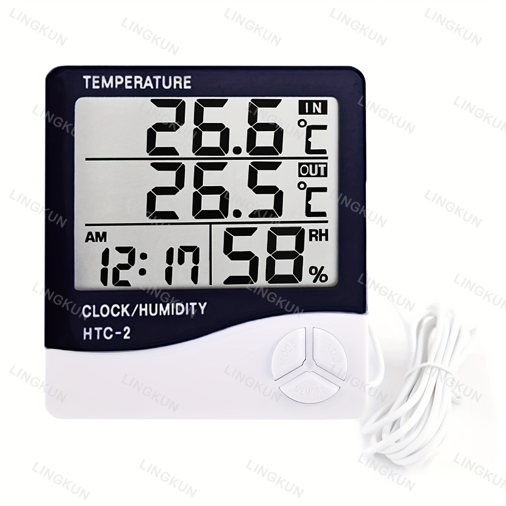 LCD Digital Thermometer Hygrom - Home Automation Industry 评论和价格