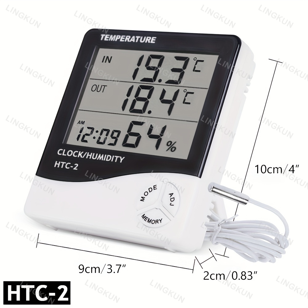 LCD Digital Thermometer Hygrom - Home Automation Industry 评论和价格