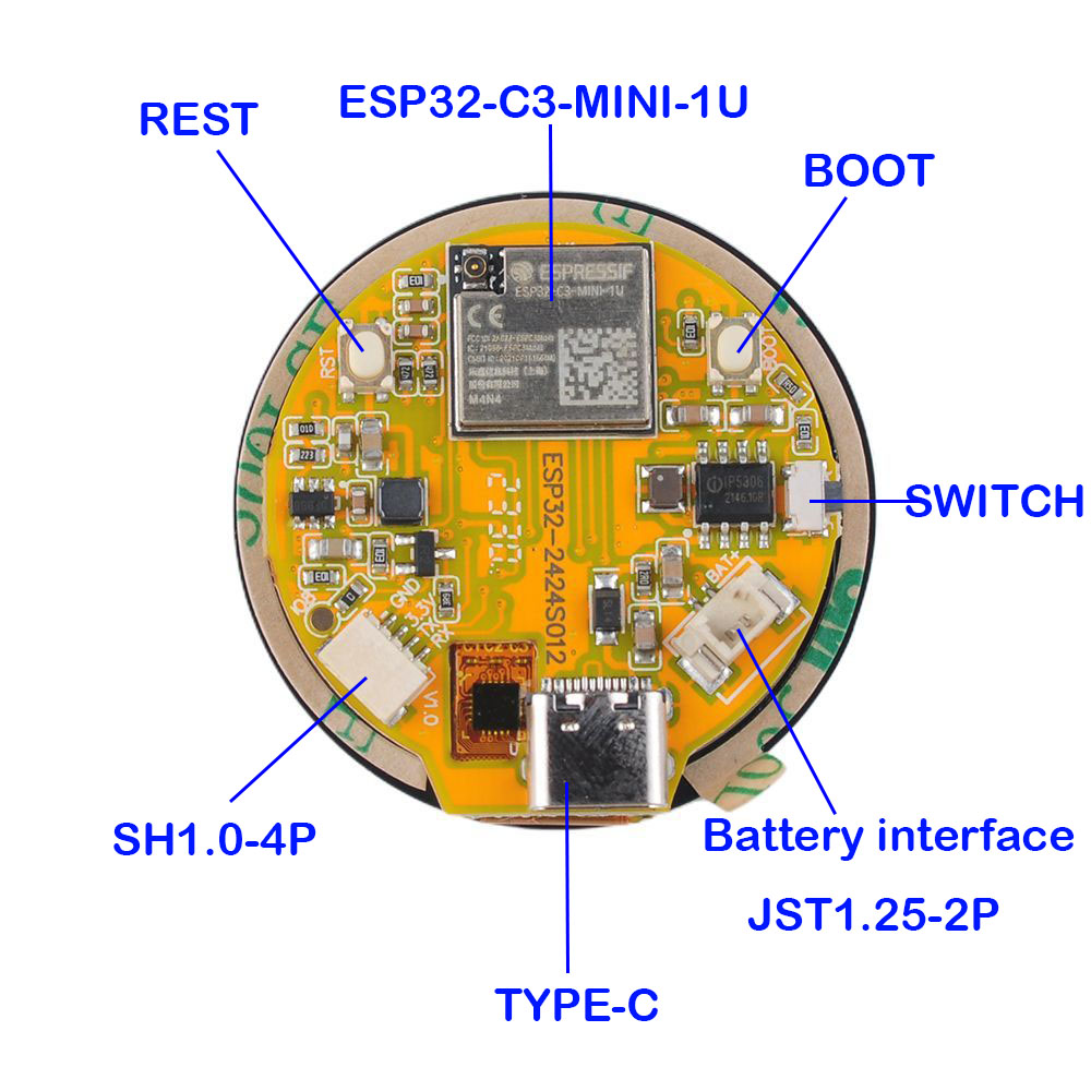 ESP32 Display 1.28 inch ESP32- - Home Automation Industry 评论和价格