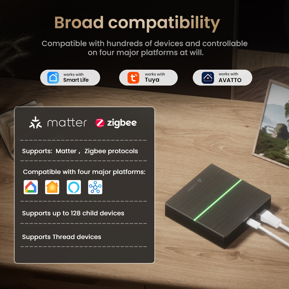 AVATTO Matter Smart Wired Gate - Matter Hub Thread 评论和价格