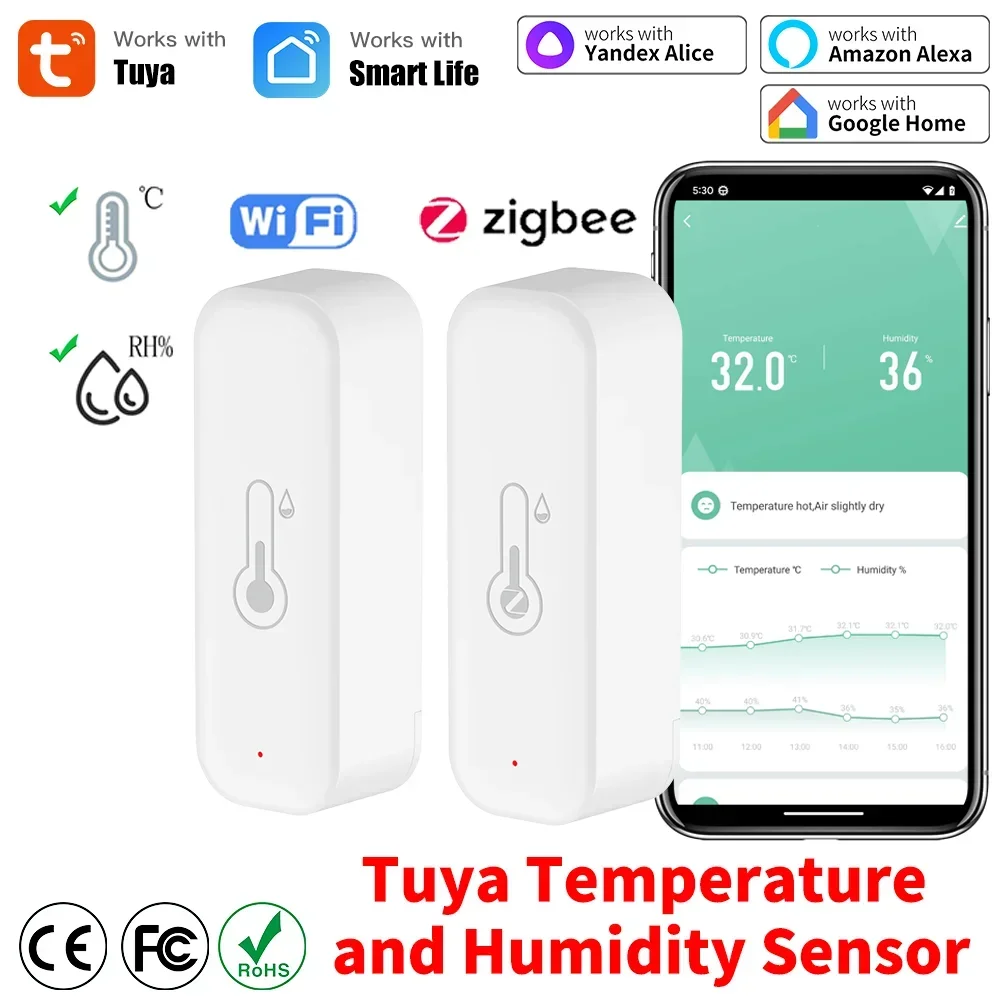 Tuya WiFi Zigbee 3.0 Temperatu - Matter Hub Thread 评论和价格